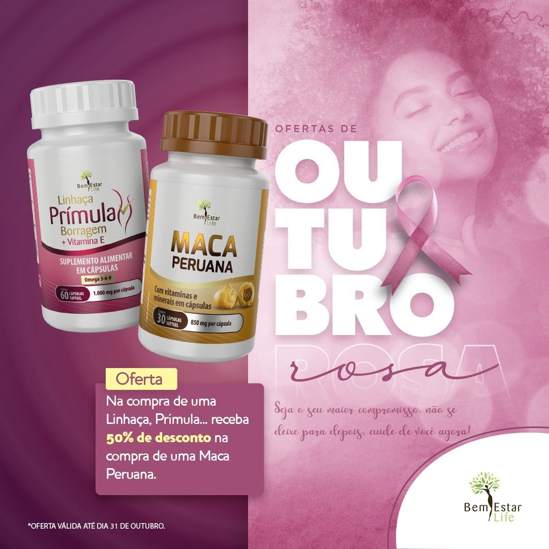 NA	COMPRA PRIMULA ,GANHA 50% DE DSCTO. NA MACA PERUANA