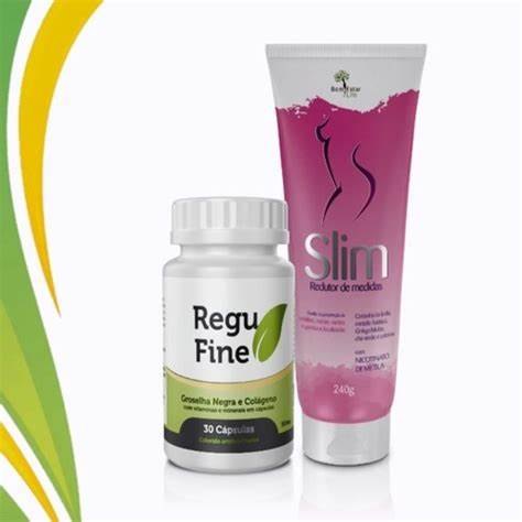 Kit Regufine + Gel Redutor De Medidas Slim Bem Estar Life