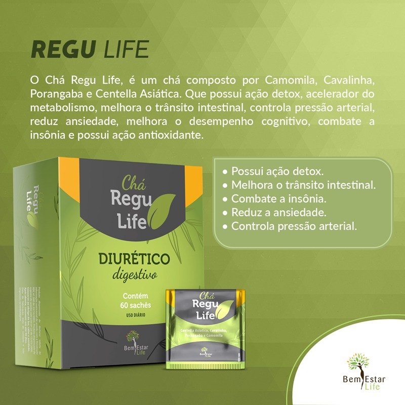 CHA REGU LIFE - 60 SACHET